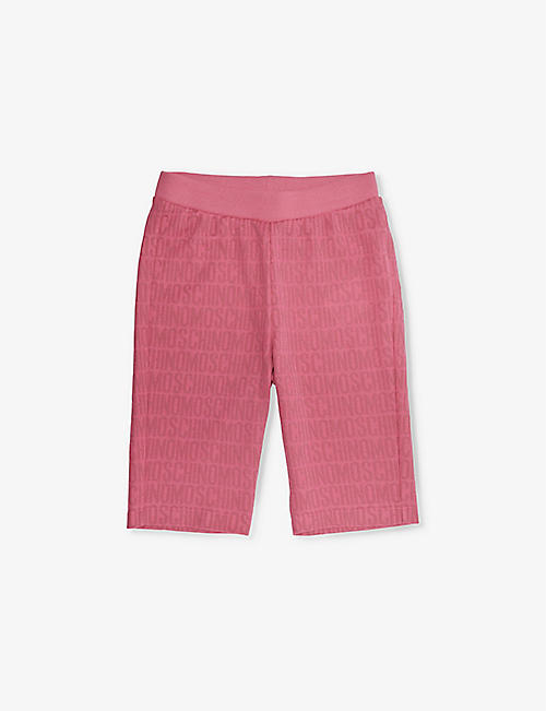 MOSCHINO: Branded-pattern woven shorts 8-14 years
