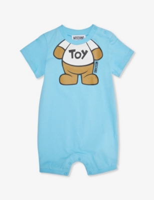 MOSCHINO: Bear cotton-jersey romper 3-12 months