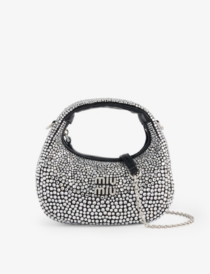 MIU MIU: Starlight Wander crystal-embellished top-handle bag