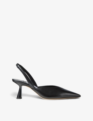 Jimmy Choo Maryanne 65 Leather Slingback Pumps In Black
