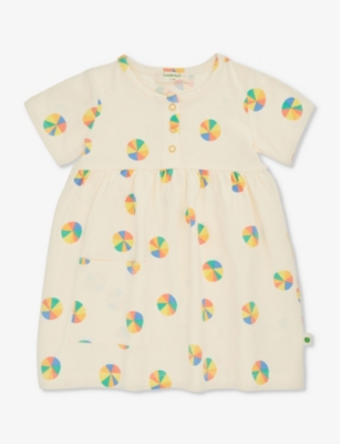 Shop The Bonnie Mob Parasol Graphic-print Short-sleeve Stretch-organic-cotton Dress 6-24 Months