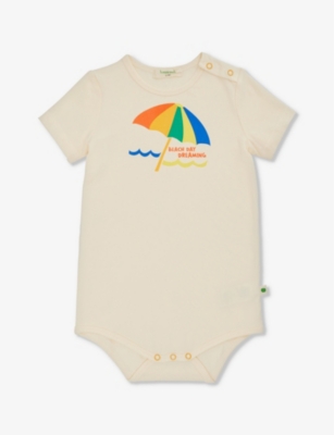 THE BONNIE MOB Graphic-print short-sleeve organic stretch-cotton