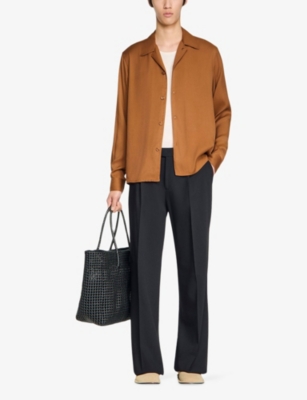 SANDRO: Spread-Collar Woven Shirt