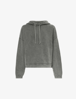 ACNE STUDIOS: Fester brand-appliqué oversized-fit cotton-jersey hoody