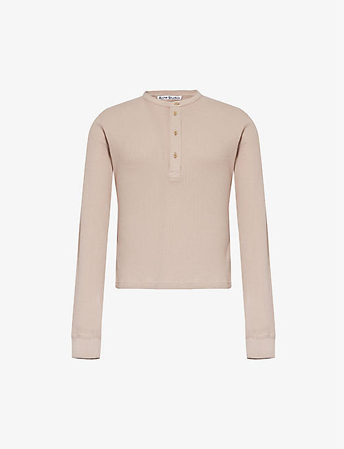 ACNE STUDIOS: Emsley waffle-textured cotton top