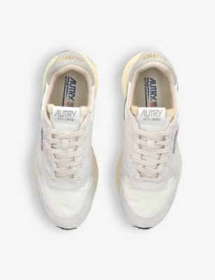 Autry Reelwind Sneakers In Gray With Suede In White/oth