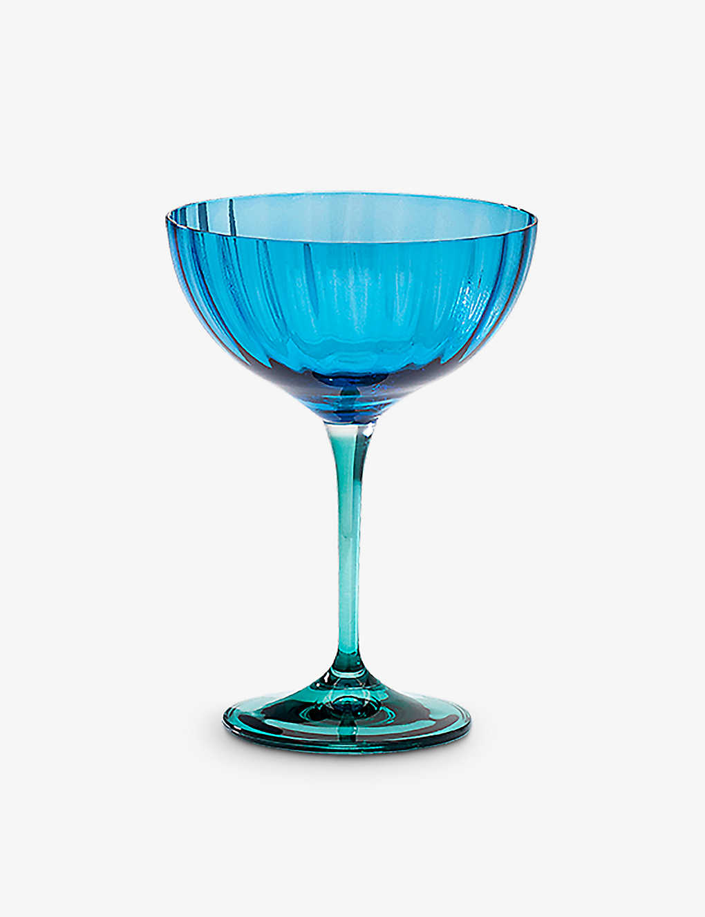 Anna + Nina Jazzy Blue Champagne Glass In Multicolor
