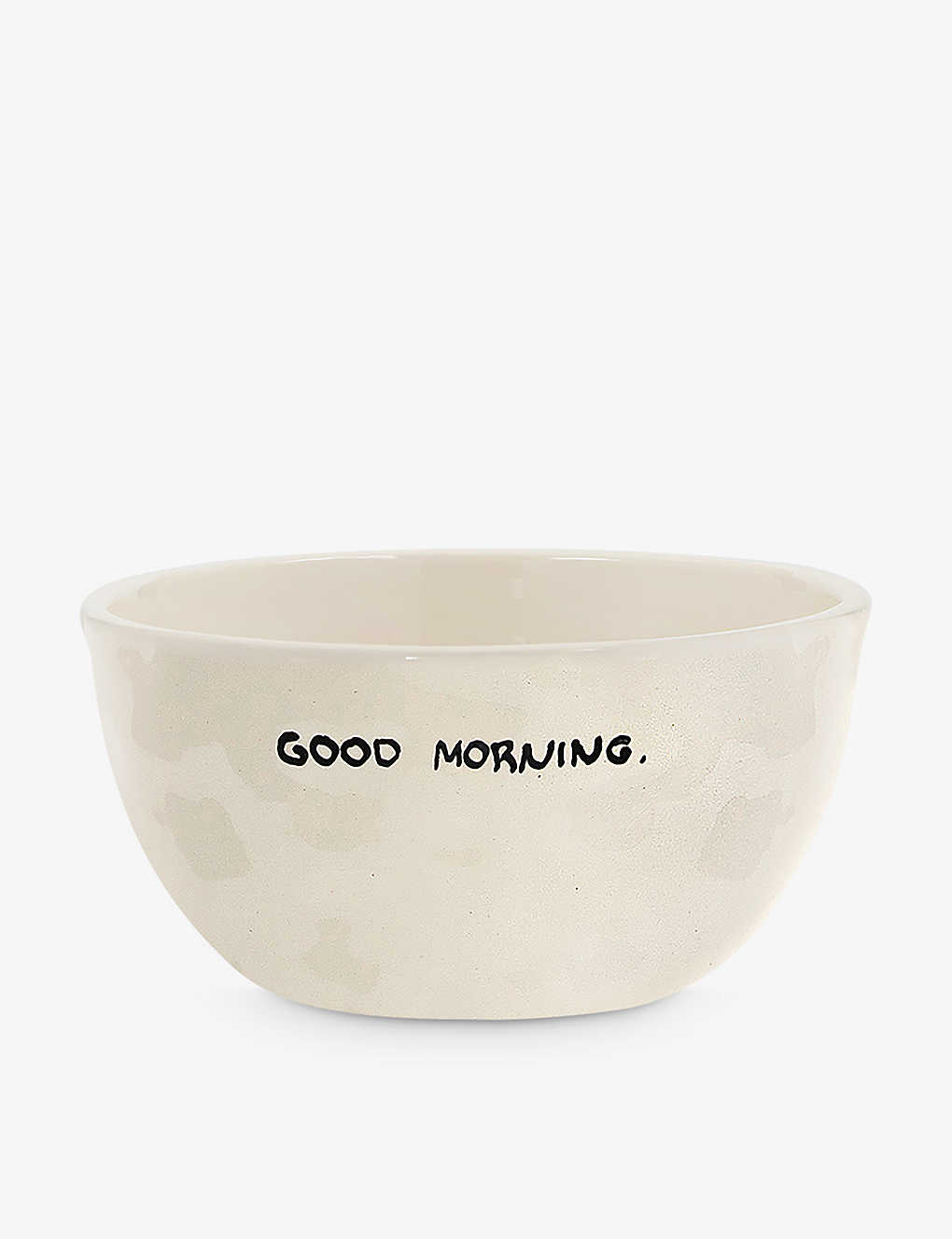 Anna + Nina Good Morning Ceramic Bowl 14cm In White