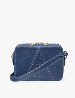 ASPINAL OF LONDON: Camera leather cross-body bag