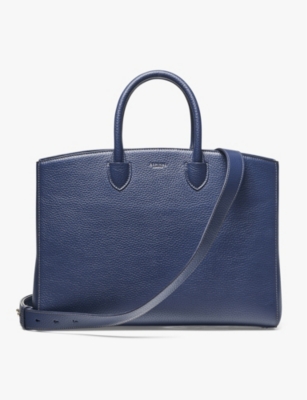 ASPINAL OF LONDON: Madison branded leather tote bag