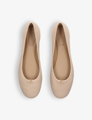 Shop Chloé Marcie Leather Ballet Flats In Blush