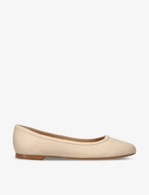 Shop Chloé Marcie Leather Ballet Flats In Blush