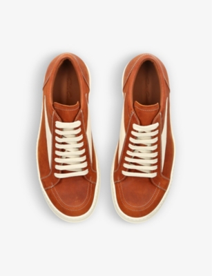 RICK OWENS: Vintage Low leather low-top trainers