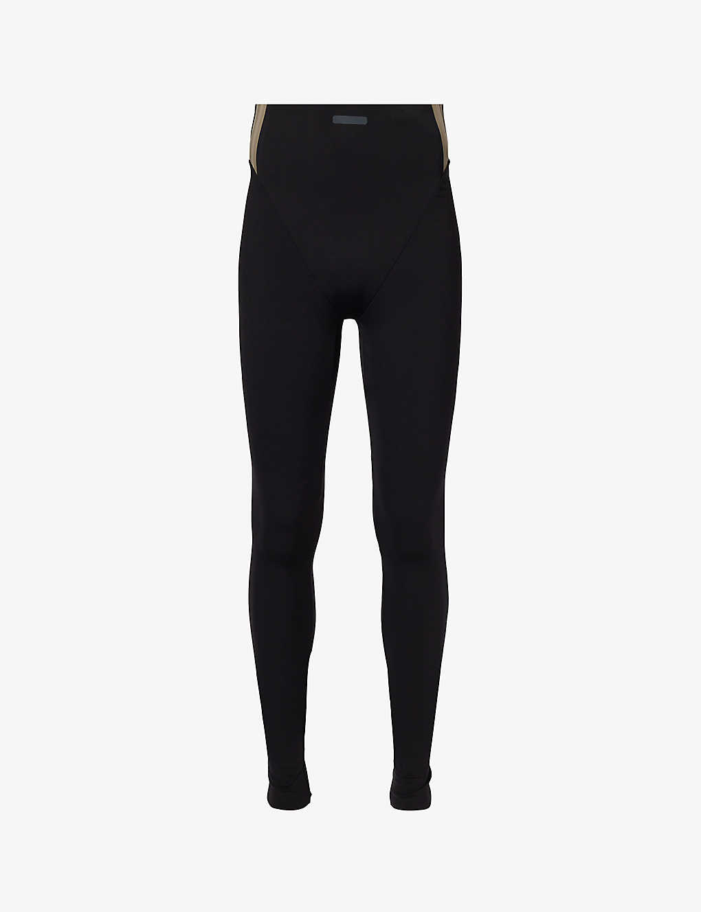 Fear Of God Athletics Mens Black X Adidas Recycled Polyamide And Recycled Elastane-blend Leggings