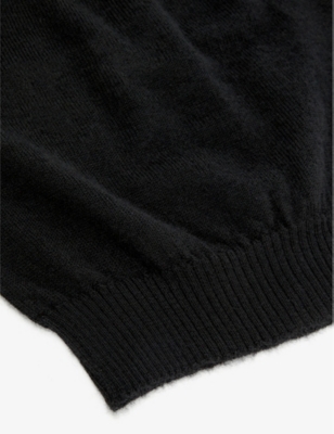 Shop Rick Owens Brushed-texture Fine-knit Cashmere Beanie In Black