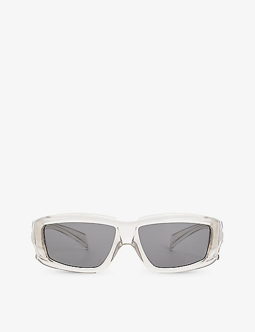 RICK OWENS: Rectangular-frame acetate sunglasses