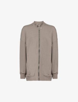 RICK OWENS: Jumbo Peter stand-collar relaxed-fit cotton-jersey bomber jacket