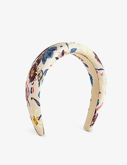 VIVIENNE WESTWOOD: Folk floral-print silk headband