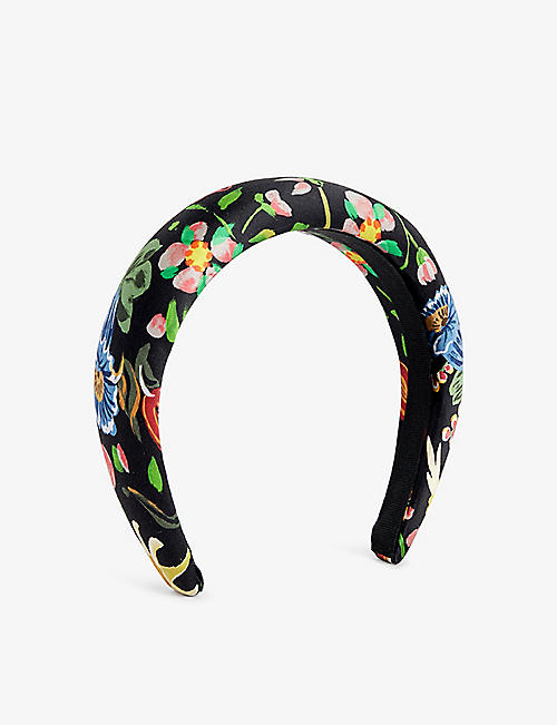 VIVIENNE WESTWOOD: Folk floral-print silk headband