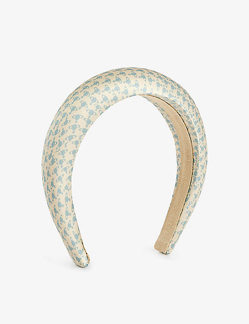 VIVIENNE WESTWOOD: Hilma orb-print silk headband