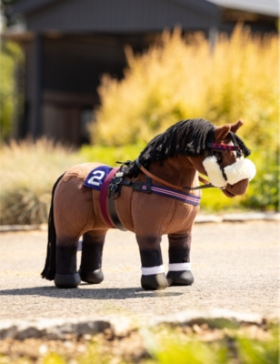 LEMIEUX: Racing leather toy pony saddle set