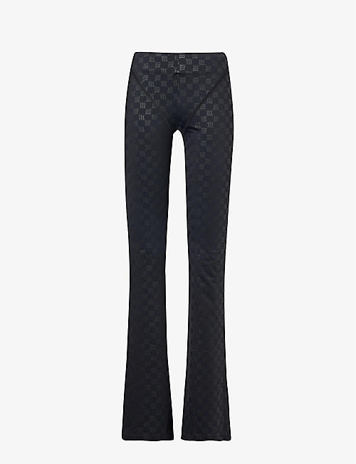 MISBHV: Flared high-rise stretch-woven trousers