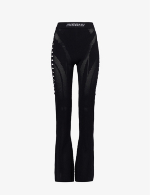 MISBHV: Bianca cut-out recycled viscose-blend trousers