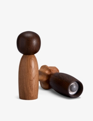 Shop L'objet Picanto Oak Salt And Pepper Mills Set