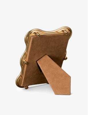 LOBJET: Ripple gold-plated photo frame 12cm x 17cm