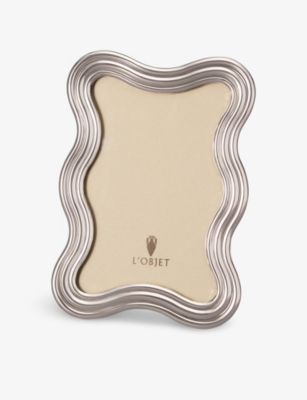 LOBJET: Ripple gold-plated photo frame 10cm x 15cm