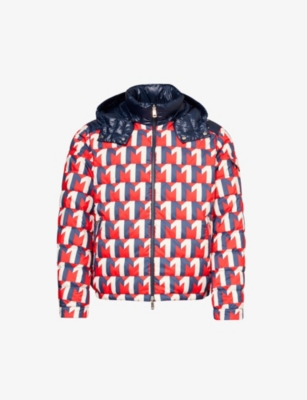 MONCLER: Tablasses monogram-print shell-down jacket