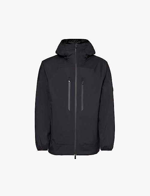 MONCLER: Oriol brand-patch shell-down jacket