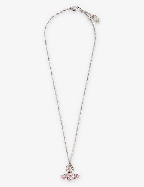 VIVIENNE WESTWOOD JEWELLERY: Cassie Bas Relief brass and enamel necklace