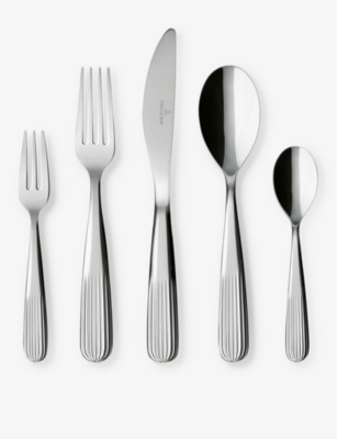 VILLEROY & BOCH: Rose Garden stainless-steel cutlery set of 30