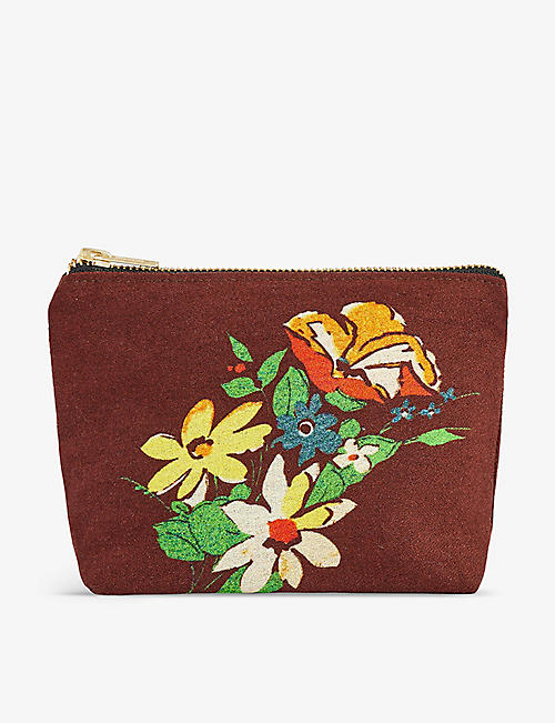 CABARET AT THE KIT KAT CLUB: Fraulein Schneider floral-print upcycled pouch