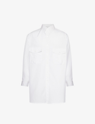 YOHJI YAMAMOTO: Chest-pocket relaxed-fit cotton shirt