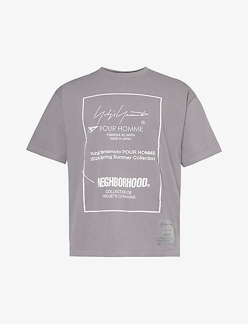 YOHJI YAMAMOTO: Yohji Yamamoto x Neighborhood graphic-print cotton-jersey T-shirt