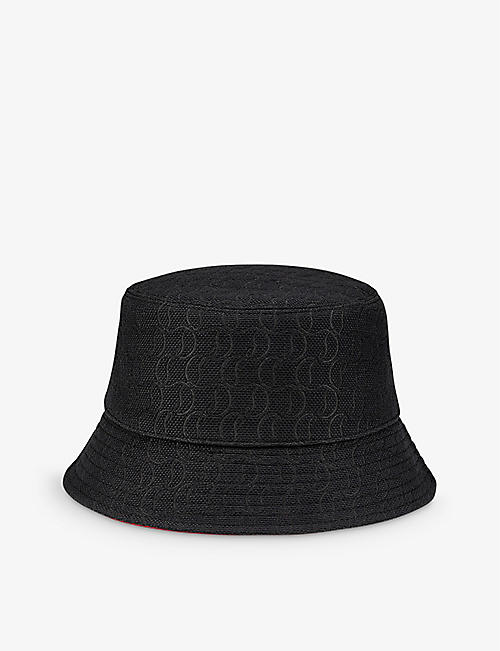 CHRISTIAN LOUBOUTIN: Bobino logo-jacquard cotton-blend bucket hat