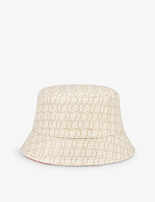 CHRISTIAN LOUBOUTIN: Bobino logo-jacquard cotton-blend bucket hat
