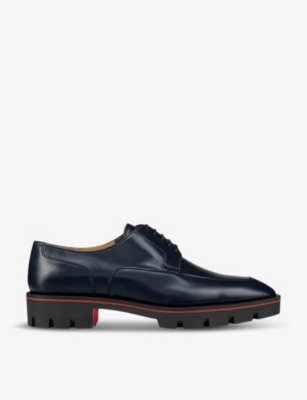 Christian Louboutin Mens Marine Davisol Leather Derby Shoes