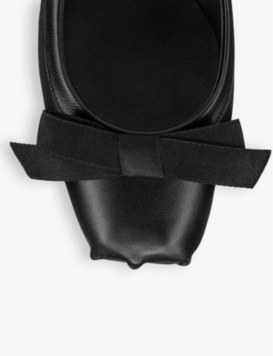 Shop Christian Louboutin Womens Black Mamaflirt 30 Leather Slingback Courts