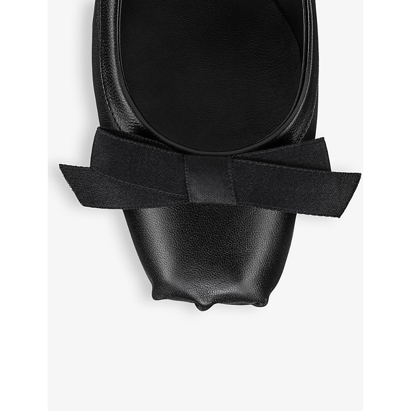Shop Christian Louboutin Mamaflirt 30 Leather Slingback Courts In Black