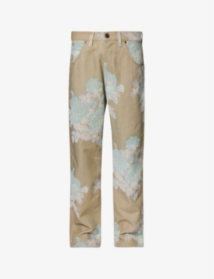Vivienne Westwood Ranch High-rise Straight Trousers In Roses