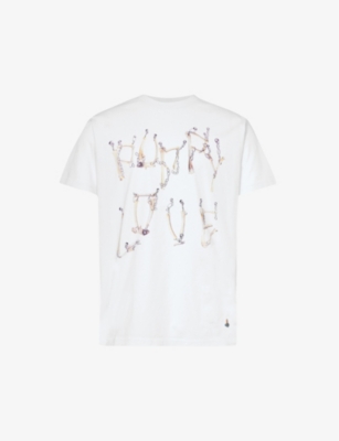 VIVIENNE WESTWOOD - Bones Chain graphic-print cotton-jersey T-shirt ...