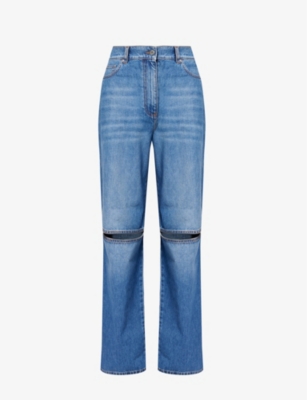 JW ANDERSON: Cut-out straight-leg jeans