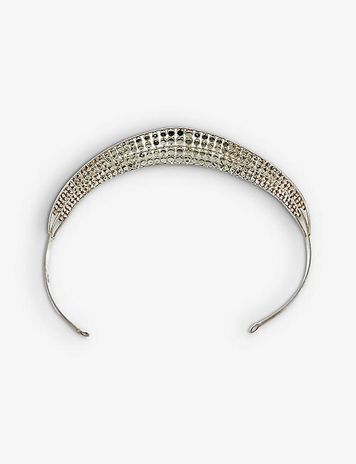JENNIFER GIBSON JEWELLERY: Pre-loved rhinestone-embellished metal tiara