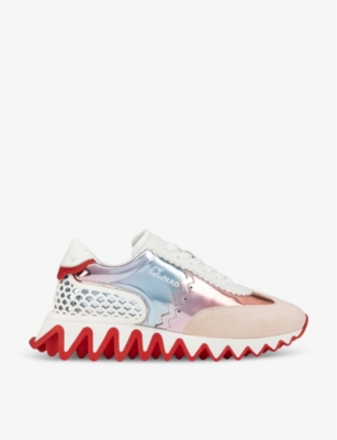 White 2024 louboutin trainers