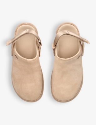 UGG: Goldenstar logo-embossed suede clogs