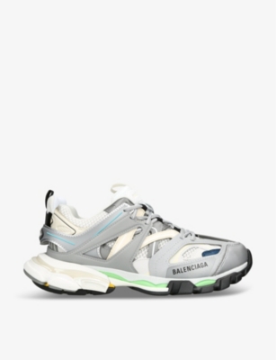 Mens Balenciaga Track Nylon and Mesh Low-Top Trainers