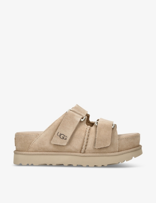 Goldenstar double-strap suede sandals